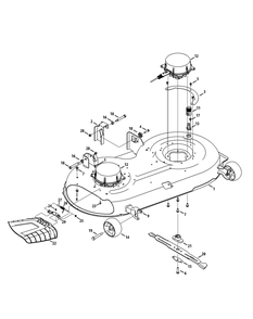 Mower Deck 42-Inch Diagram and Parts List for RZT-S42ZERO (17AVCEDS710)(2015) Cub Cadet Lawn Tractor